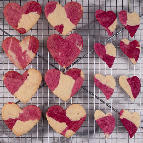 Patchwork Heart Shaped Cookies